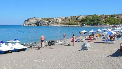 Rhodos - Kolymbia - Hotel allsun Irene Palace - pláž Rhodos - Kolymbia - Hotel allsun Irene Palace - pláž