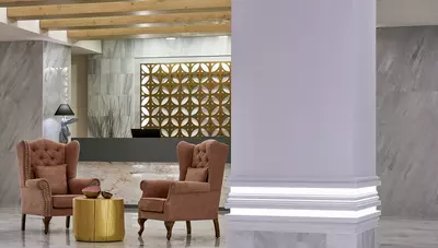 Kréta - Georgioupolis - Mythos Palace Resort & Spa - recepcia Kréta - Georgioupolis - Mythos Palace Resort & Spa - recepcia