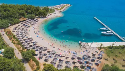 Chorvátsko - Šibenik - Amadria Park Andrija - pláž Chorvátsko - Šibenik - Amadria Park Andrija - pláž