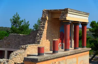 Grécko - Kréta - Heraklion - palác Knossos - pozostatky paláca