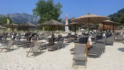 Thassos - Golden Beach - pláž Thassos - Golden Beach - pláž