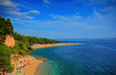 Brač, Hvar, Korčula - pláž Zlatni rat na ostrove Brač