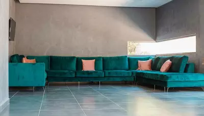 Rhodos - Faliraki - hotel Olympia Sun - recepcia/TV miestnosť