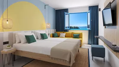 Chorvátsko - ostrov Krk - Krk - Krk Sunny Hotel - izba na morskú stranu Chorvátsko - ostrov Krk - Krk - Krk Sunny Hotel - izba na morskú stranu