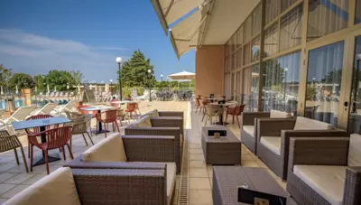 Chorvátsko - Medulin - hotel Arena Holiday - terasa Chorvátsko - Medulin - hotel Arena Holiday - terasa