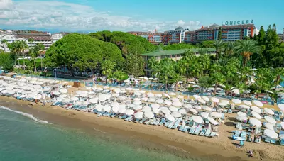 Turecko - Alanya - Hotel Lonicera World - pláž Turecko - Alanya - Hotel Lonicera World - pláž