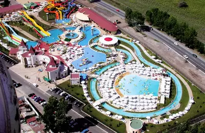 Action Aquapark - pohľad na aquapark zhora