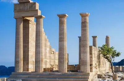 Grécko - Rhodos - Lindos - akropolis