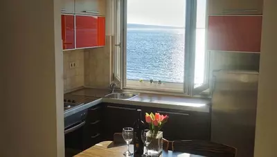 Chorvátsko - Omiš - Nemira - apartmány Mateo Andrea - kuchynský kút Chorvátsko - Omiš - Nemira - apartmány Mateo Andrea - kuchynský kút