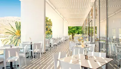 Rhodos - Lardos - Hotel Ellia - reštaurácia Rhodos - Lardos - Hotel Ellia - reštaurácia