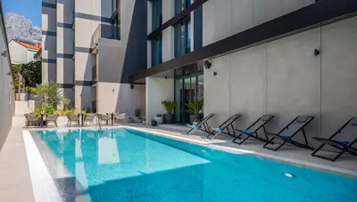 Chorvátsko - Baška Voda - hotel Noemia - vonkajší bazén