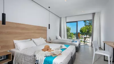 Rhodos - Lardos - Hotel Ellia - rodinná izba Superior Rhodos - Lardos - Hotel Ellia - rodinná izba Superior