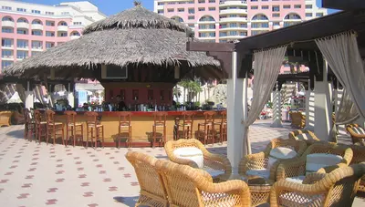 Bulharsko - Slnečné pobrežie - Hotel Majestic Beach Resort - terasa Bulharsko - Slnečné pobrežie - Hotel Majestic Beach Resort - terasa