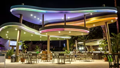 Cyprus - Ayia Napa - Hotel Stamatia - bar večer