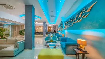 Cyprus - Ayia Napa - Hotel Stamatia - recepcia s lobby