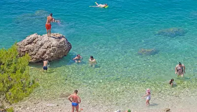 Chorvátsko - Podgora - Hotel Sirena - more