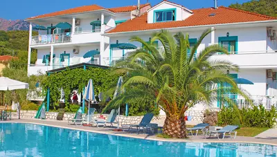 Thassos - Skala Panagia - štúdiá Dimitris - hotel s bazénom Thassos - Skala Panagia - štúdiá Dimitris - hotel s bazénom