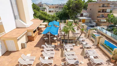 Španielsko-Mallorca-Can Picafort-Hotel Nordeste Playa- slnečná terasa Španielsko-Mallorca-Can Picafort-Hotel Nordeste Playa- slnečná terasa