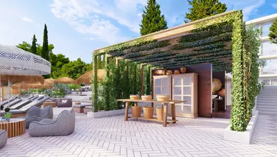 Chorvátsko - Stari Grad - Hvar PLACESHOTEL - bar pri bazéne