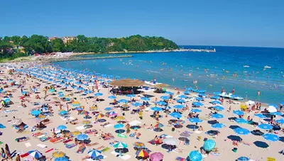 Bulharsko - Primorsko - pláž Bulharsko - Primorsko - pláž