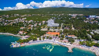 Chorvátsko - Crikvenica - Holiday Resort Ad Turres - panoramatický pohľad Chorvátsko - Crikvenica - Holiday Resort Ad Turres - panoramatický pohľad