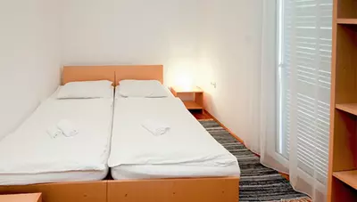 Chorvátsko - Vodice - Srima - apartmány Poseidon - spálňa Chorvátsko - Vodice - Srima - apartmány Poseidon - spálňa