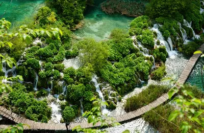 Národný park Plitvice - pohľad zhora