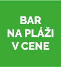 Bar na pláži v cene